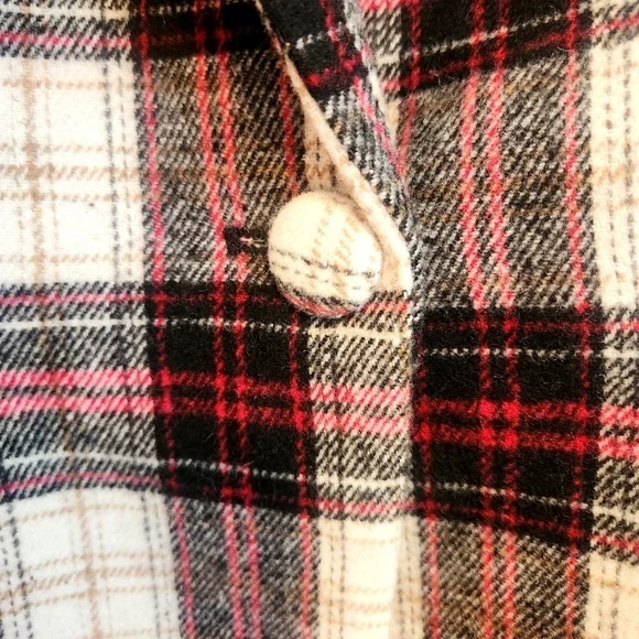 FATE BIG APPLE DREAMS PLAID FLANNEL LIKE WOOL BLEND BLAZER - NWT - MEDIUM - Picture 7 of 13